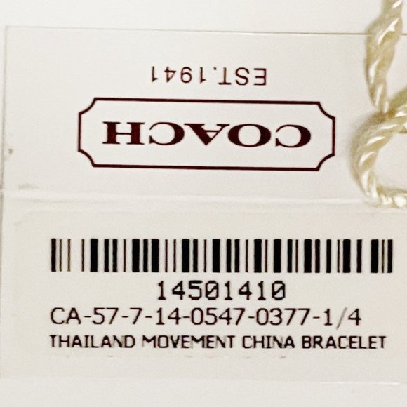 Coach Carlisle Watch Quartz Mineral Crystal - Picture 7 of 7